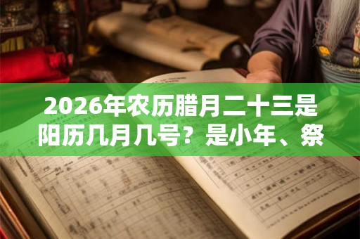 2026年农历腊月二十三是阳历几月几号？是小年、祭灶节？
