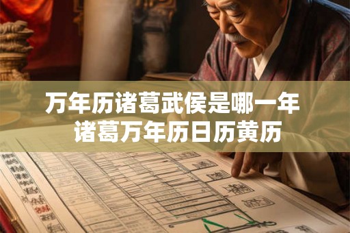 万年历诸葛武侯是哪一年 诸葛万年历日历黄历 万年历诸葛武侯是哪一年 诸葛万年历日历黄历