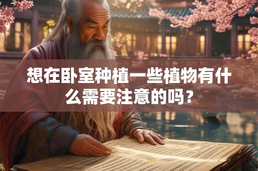 想在卧室种植一些植物有什么需要注意的吗? 想在卧室种植一些植物有什么需要注意的吗?