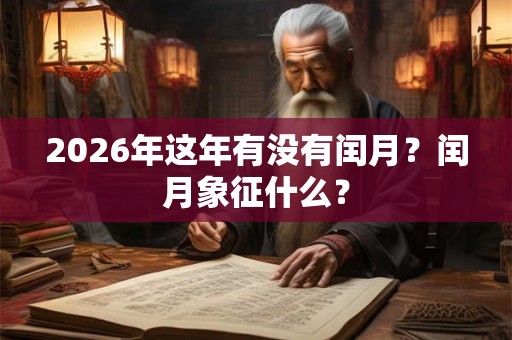 2026年这年有没有闰月？闰月象征什么？