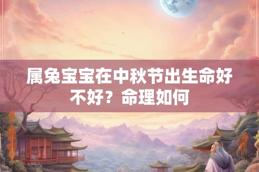 属兔宝宝在中秋节出生命好不好？命理如何