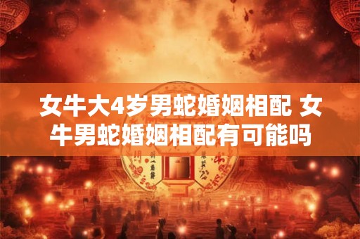 女牛大4岁男蛇婚姻相配 女牛男蛇婚姻相配有可能吗