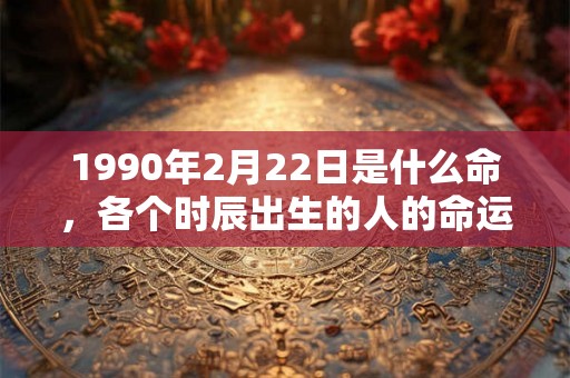 1990年2月22日是什么命，各个时辰出生的人的命运