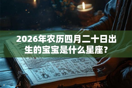 2026年农历四月二十日出生的宝宝是什么星座？
