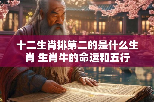 十二生肖排第二的是什么生肖 生肖牛的命运和五行