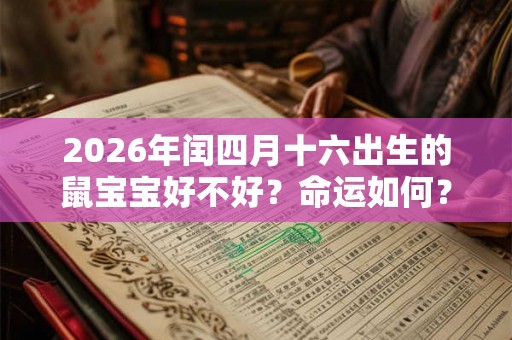 2026年闰四月十六出生的鼠宝宝好不好？命运如何？