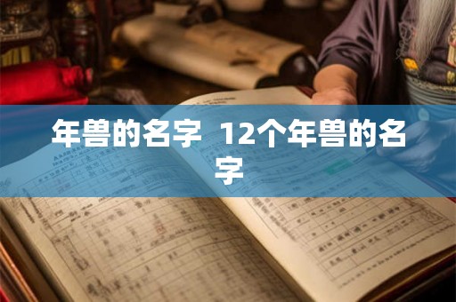年兽的名字  12个年兽的名字