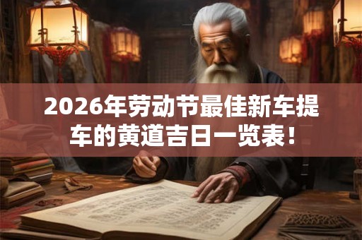 2026年劳动节最佳新车提车的黄道吉日一览表！
