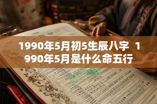 1990年5月初5生辰八字  1990年5月是什么命五行