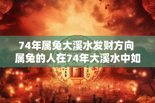 74年属兔大溪水发财方向 属兔的人在74年大溪水中如何才能获得发财的方向 74年属兔大溪水发财方向 属兔的人在74年大溪水中如何才能获得发财的方向