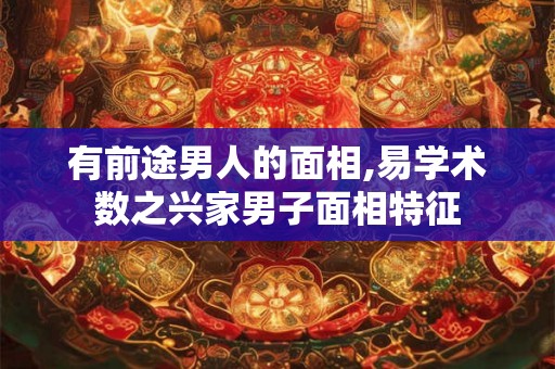 有前途男人的面相,易学术数之兴家男子面相特征