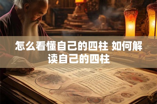 怎么看懂自己的四柱 如何解读自己的四柱