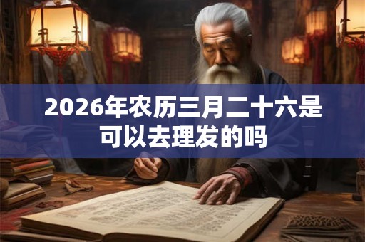 2026年农历三月二十六是可以去理发的吗