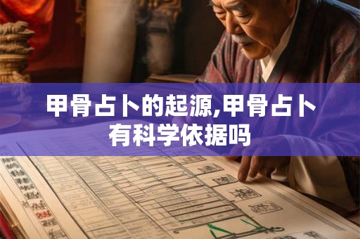 甲骨占卜的起源,甲骨占卜有科学依据吗