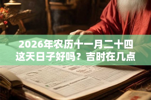 2026年农历十一月二十四这天日子好吗？吉时在几点？
