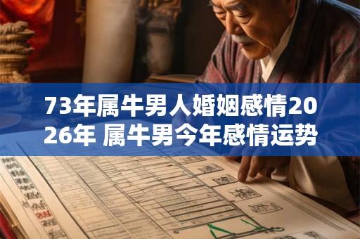 73年属牛男人婚姻感情2026年 属牛男今年感情运势怎么样
