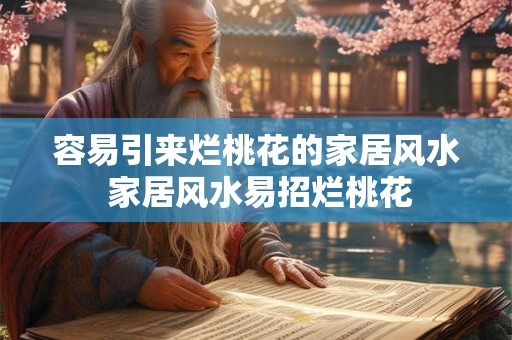 容易引来烂桃花的家居风水 家居风水易招烂桃花