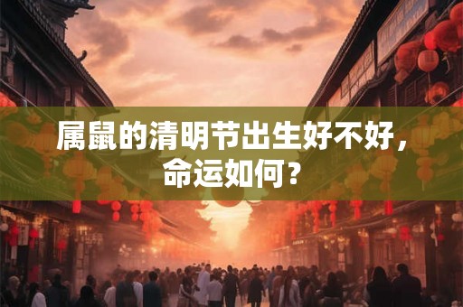 属鼠的清明节出生好不好，命运如何？