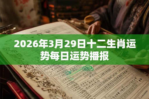 2026年3月29日十二生肖运势每日运势播报