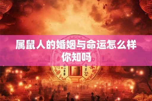属鼠人的婚姻与命运怎么样你知吗 属鼠人的婚姻与命运怎么样你知吗