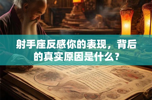 射手座反感你的表现，背后的真实原因是什么？