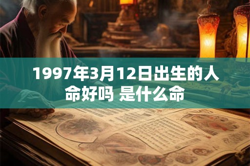 1997年3月12日出生的人命好吗 是什么命