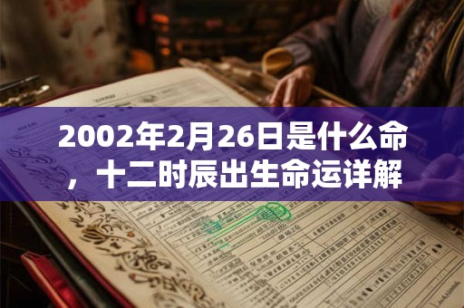 2002年2月26日是什么命，十二时辰出生命运详解