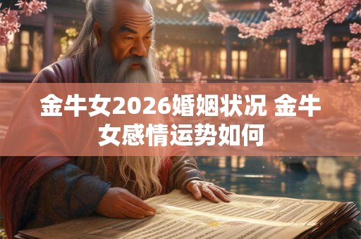 金牛女2026婚姻状况 金牛女感情运势如何 金牛女2026婚姻状况 金牛女感情运势如何