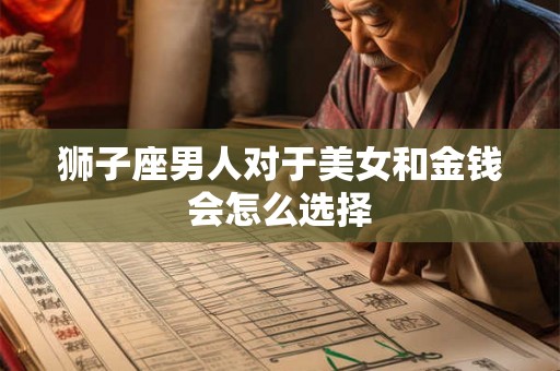 狮子座男人对于美女和金钱会怎么选择 狮子座男人对于美女和金钱会怎么选择