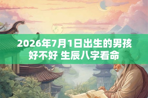 2026年7月1日出生的男孩好不好 生辰八字看命