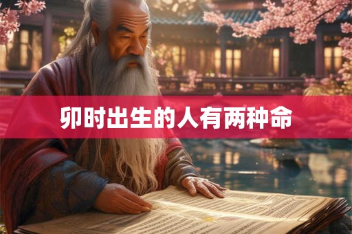 卯时出生的人有两种命 卯时出生的人有两种命