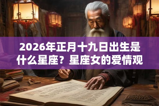 2026年正月十九日出生是什么星座？星座女的爱情观如何？