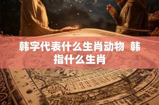 韩字代表什么生肖动物  韩指什么生肖