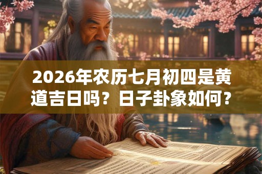 2026年农历七月初四是黄道吉日吗？日子卦象如何？