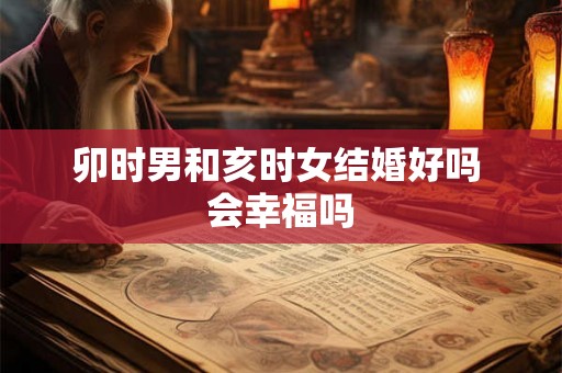 卯时男和亥时女结婚好吗 会幸福吗