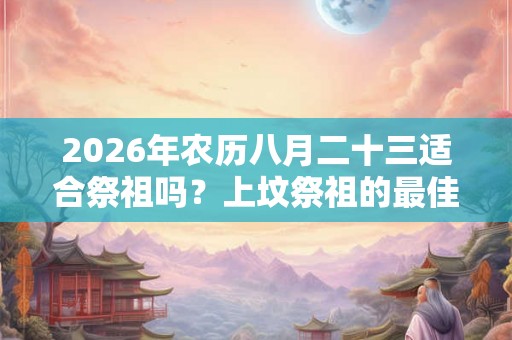 2026年农历八月二十三适合祭祖吗？上坟祭祖的最佳时间？