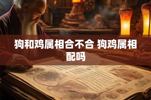 狗和鸡属相合不合 狗鸡属相配吗