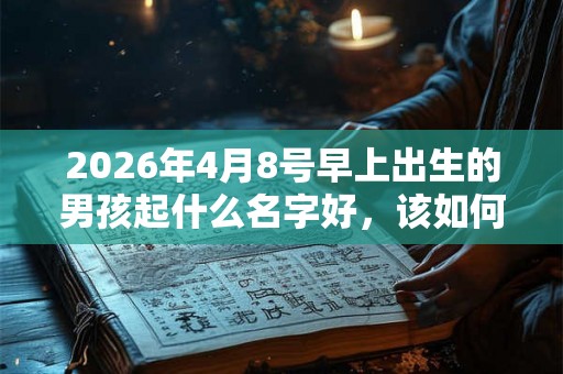 2026年4月8号早上出生的男孩起什么名字好，该如何取名？