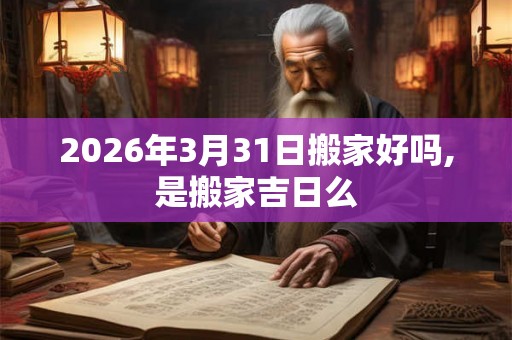 2026年3月31日搬家好吗,是搬家吉日么