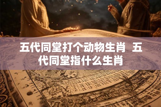 五代同堂打个动物生肖  五代同堂指什么生肖