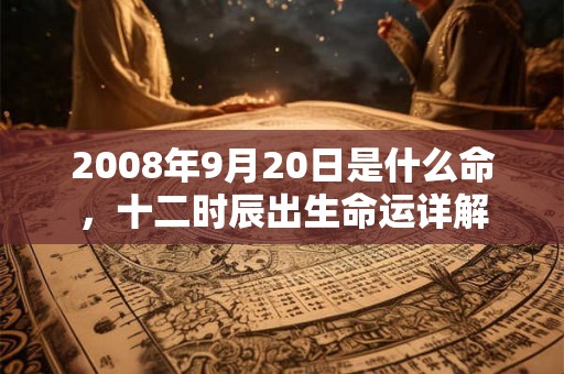 2008年9月20日是什么命，十二时辰出生命运详解