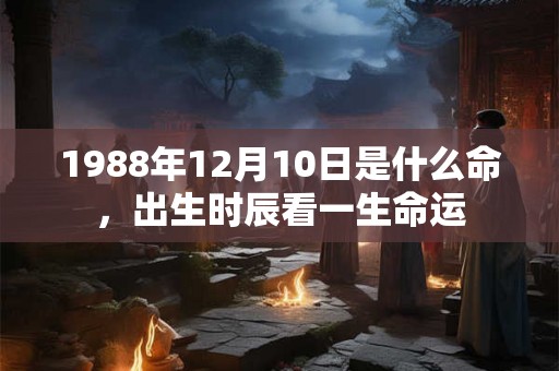 1988年12月10日是什么命,出生时辰看一生命运 1988年12月10日是什么命,出生时辰看一生命运