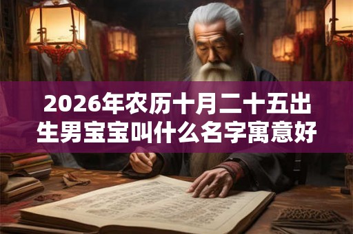 2026年农历十月二十五出生男宝宝叫什么名字寓意好