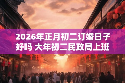 2026年正月初二订婚日子好吗 大年初二民政局上班吗