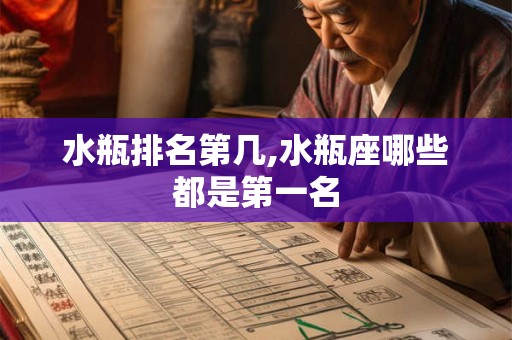 水瓶排名第几,水瓶座哪些都是第一名 水瓶排名第几,水瓶座哪些都是第一名