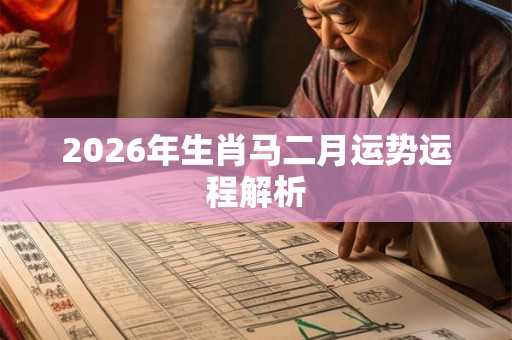 2026年生肖马二月运势运程解析 2026年生肖马二月运势运程解析