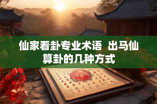 仙家看卦专业术语  出马仙算卦的几种方式