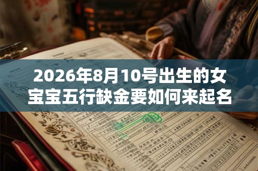 2026年8月10号出生的女宝宝五行缺金要如何来起名