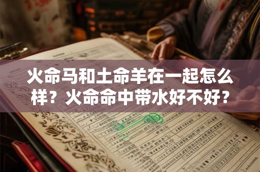 火命马和土命羊在一起怎么样？火命命中带水好不好？