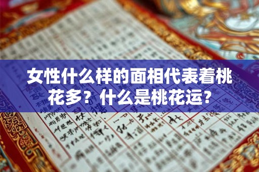 女性什么样的面相代表着桃花多？什么是桃花运？
